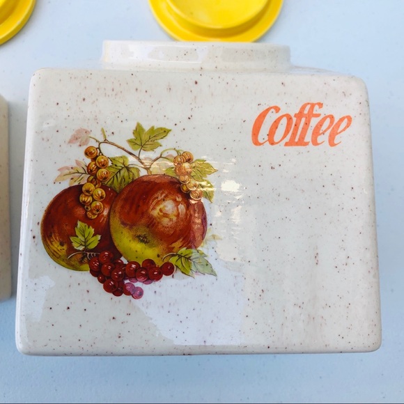 Vintage Kitchen Yellow Canister Set - Picture 8 of 8